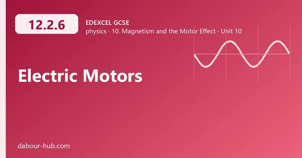 12.2.6 Electric Motors