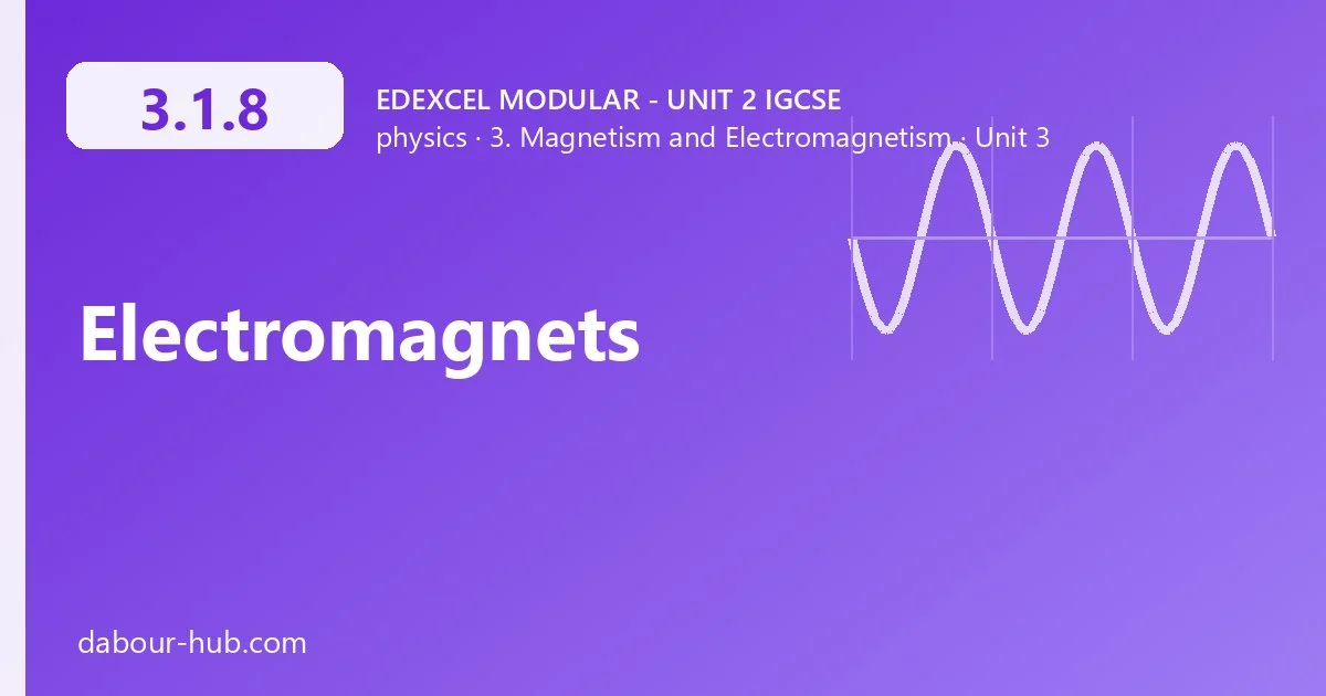 3.1.8 Electromagnets