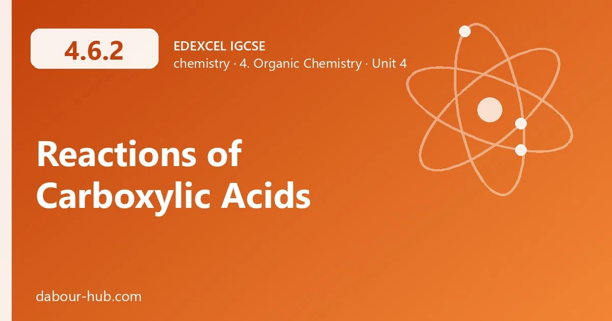 4.6.2 Reactions of Carboxylic Acids