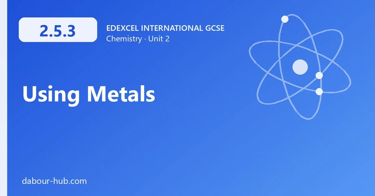 2.5.3 Using Metals
