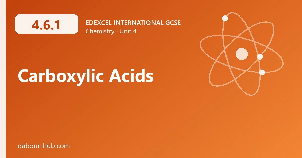 4.6.1 Carboxylic Acids