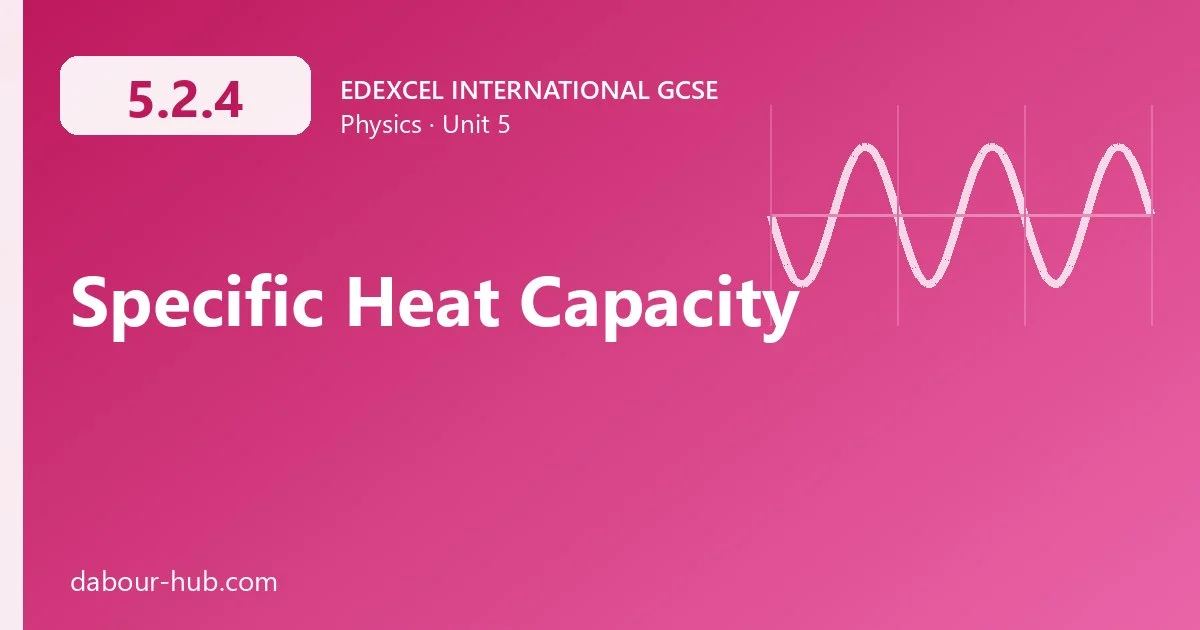 5.2.4 Specific Heat Capacity