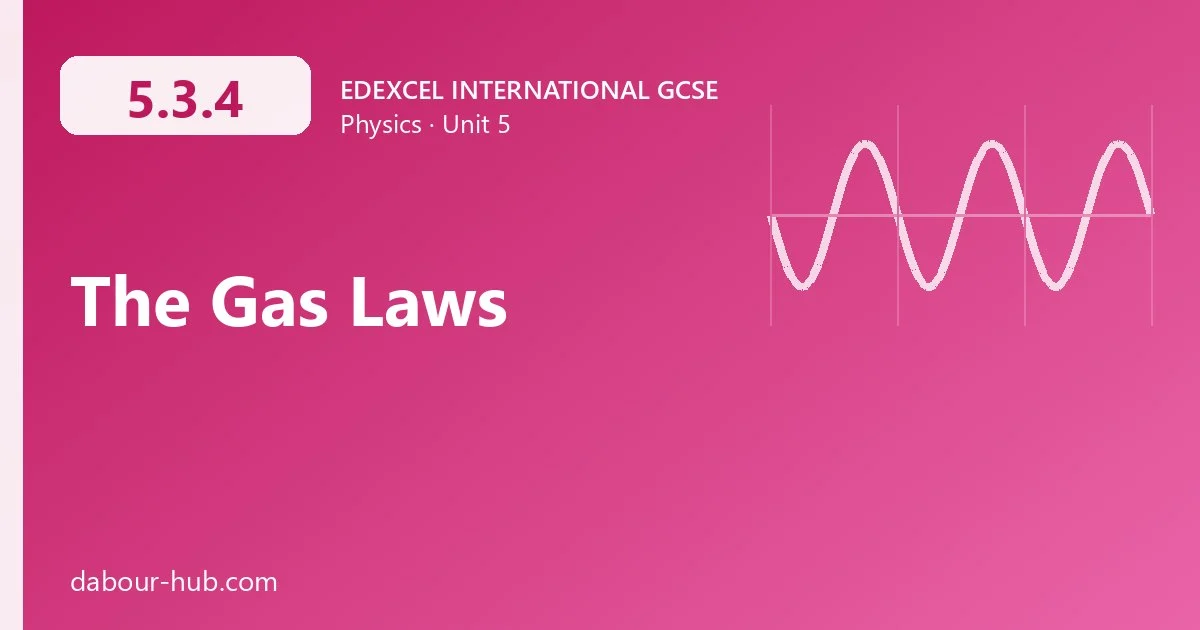 5.3.4 The Gas Laws