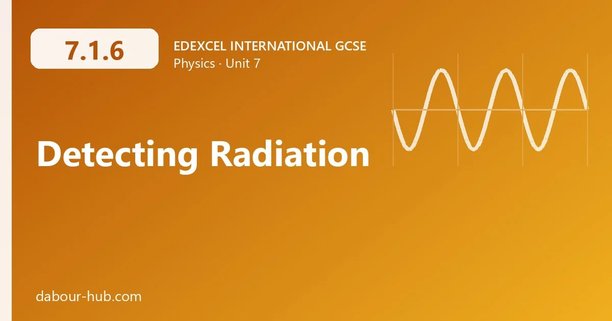 7.1.6 Detecting Radiation
