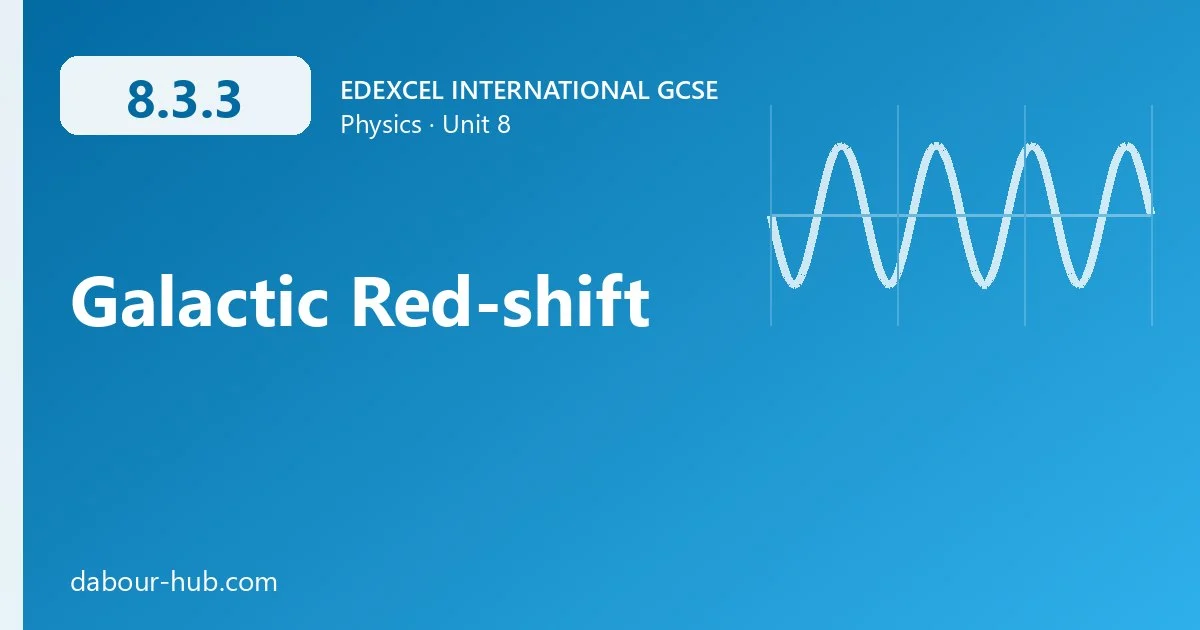 8.3.3 Galactic Red-shift