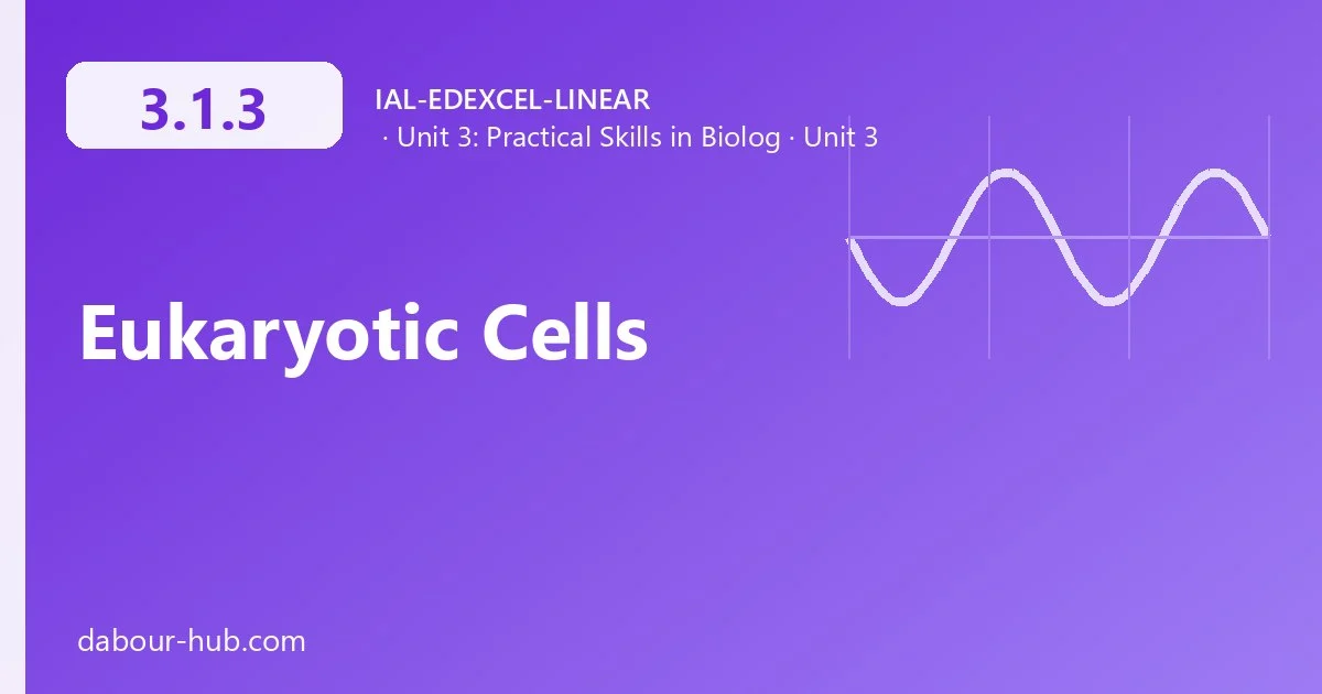 3.1.3 Eukaryotic Cells