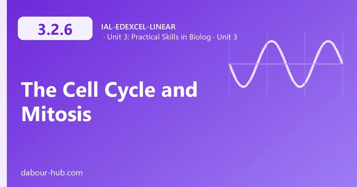 3.2.6 The Cell Cycle and Mitosis