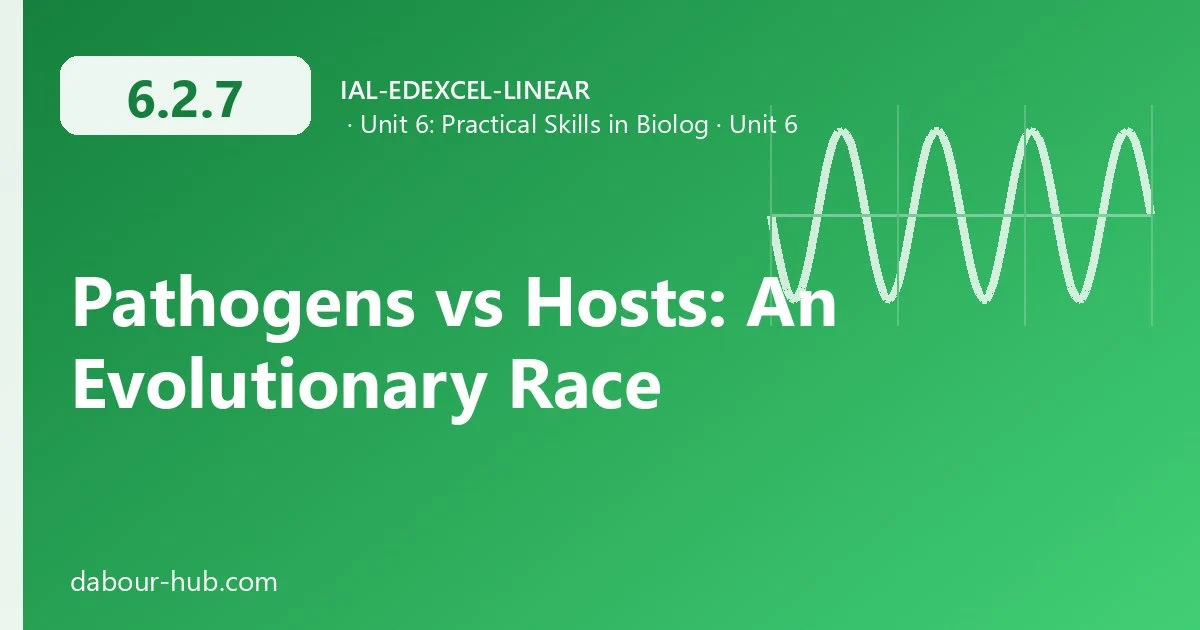 6.2.7 Pathogens vs Hosts: An Evolutionary Race
