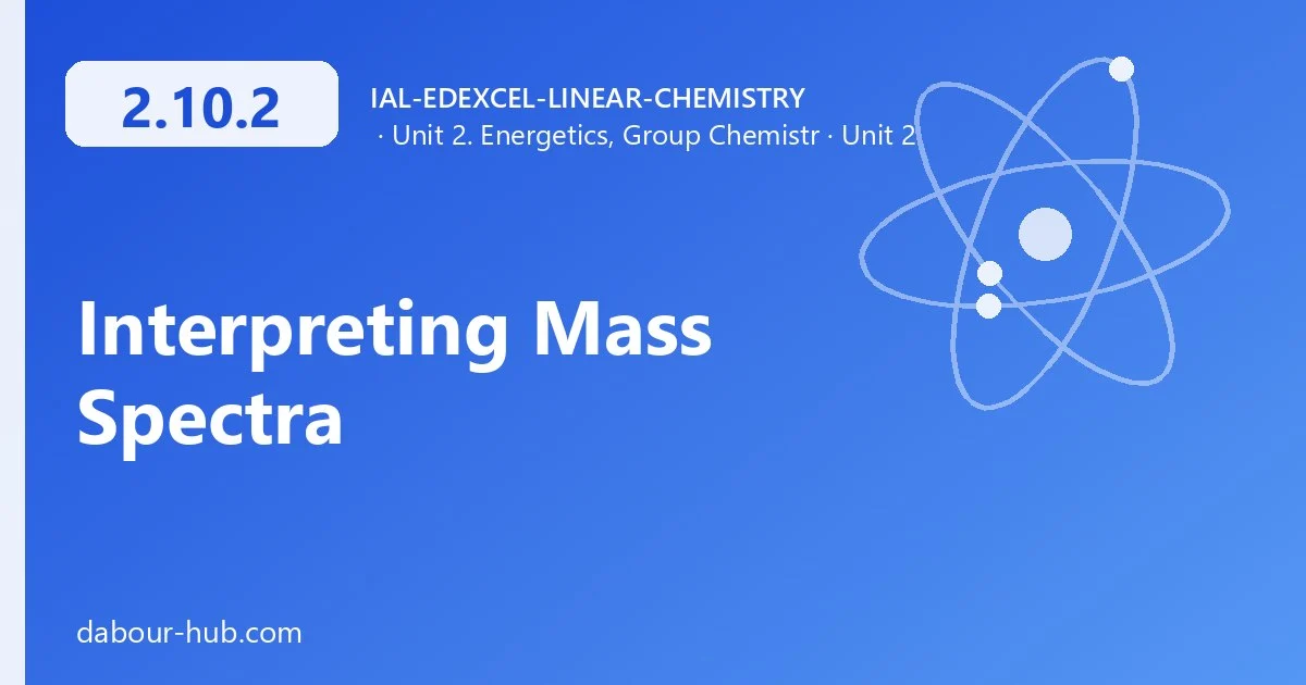 2.10.2 Interpreting Mass Spectra