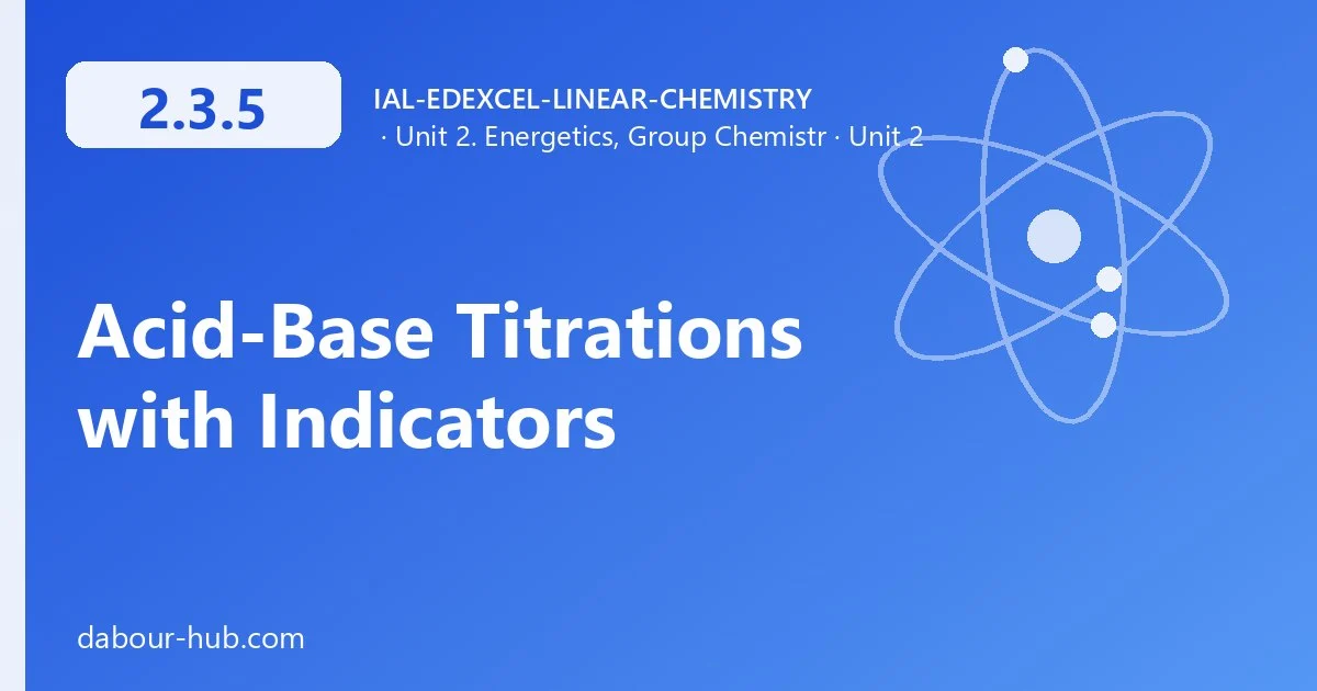 2.3.5 Acid-Base Titrations with Indicators