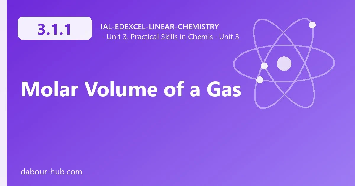 3.1.1 Molar Volume of a Gas