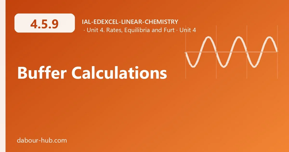 4.5.9 Buffer Calculations