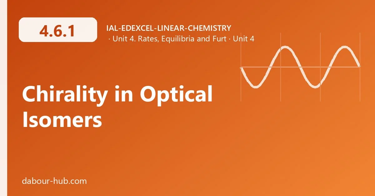 4.6.1 Chirality in Optical Isomers