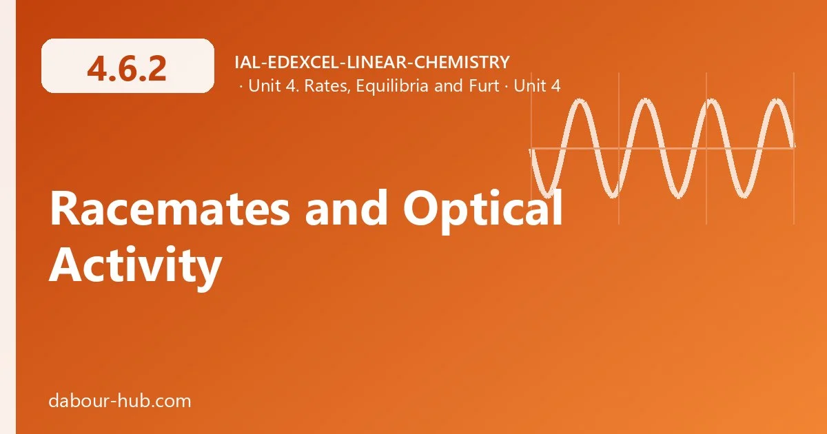 4.6.2 Racemates and Optical Activity
