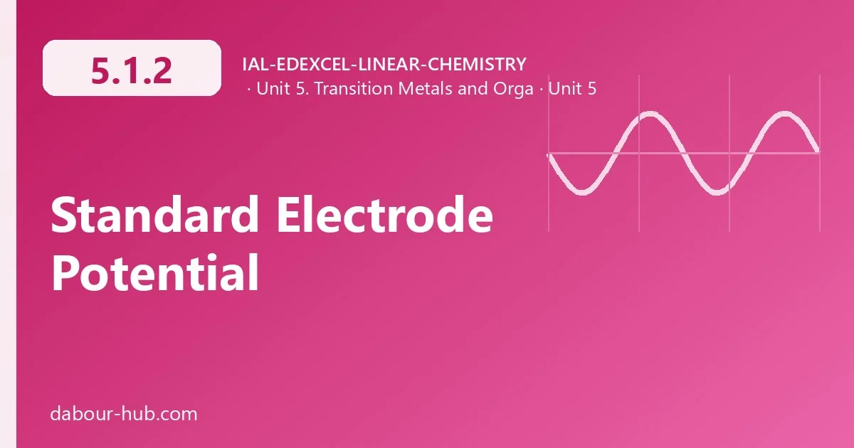 5.1.2 Standard Electrode Potential