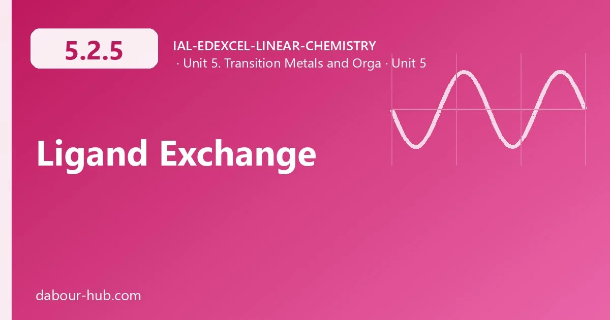 5.2.5 Ligand Exchange
