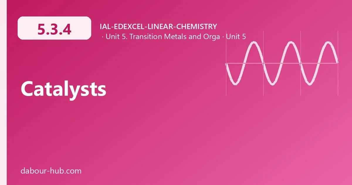 5.3.4 Catalysts