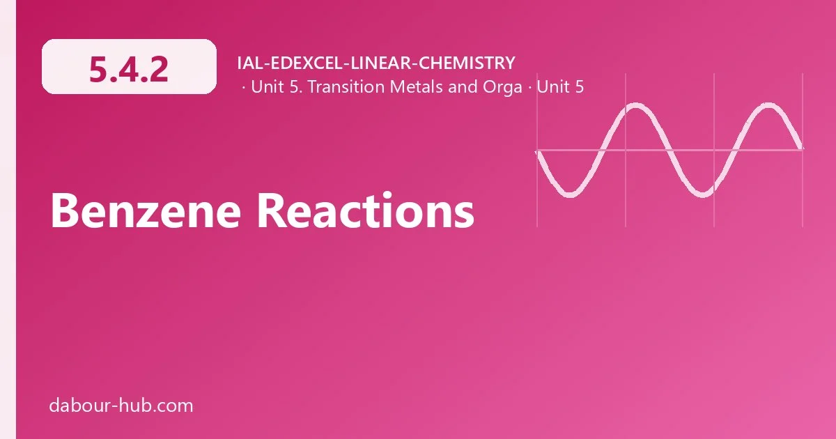 5.4.2 Benzene Reactions