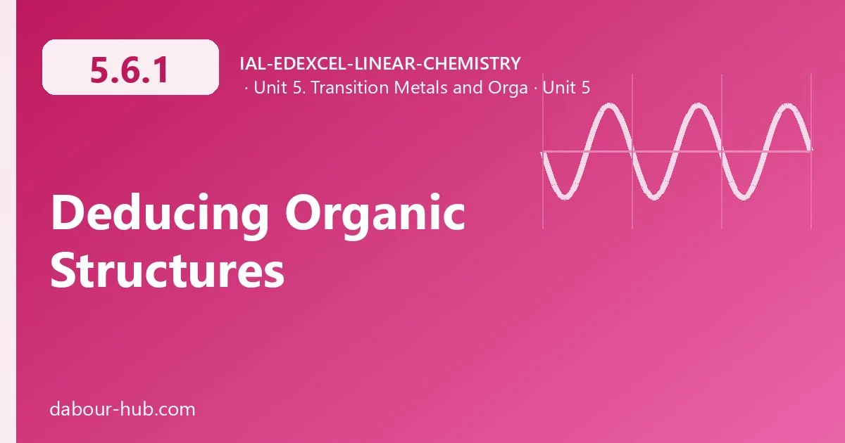 5.6.1 Deducing Organic Structures