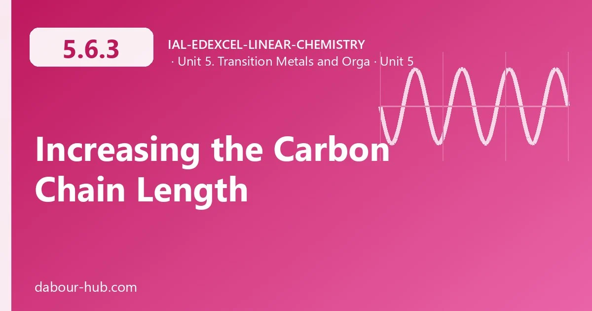 5.6.3 Increasing the Carbon Chain Length