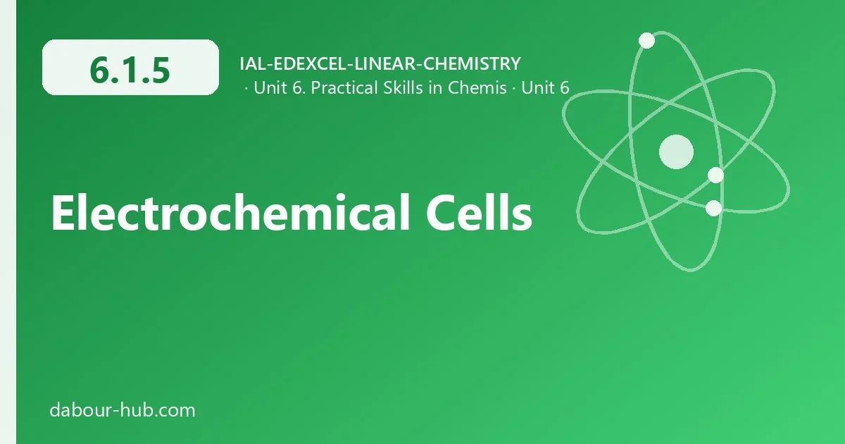 6.1.5 Electrochemical Cells