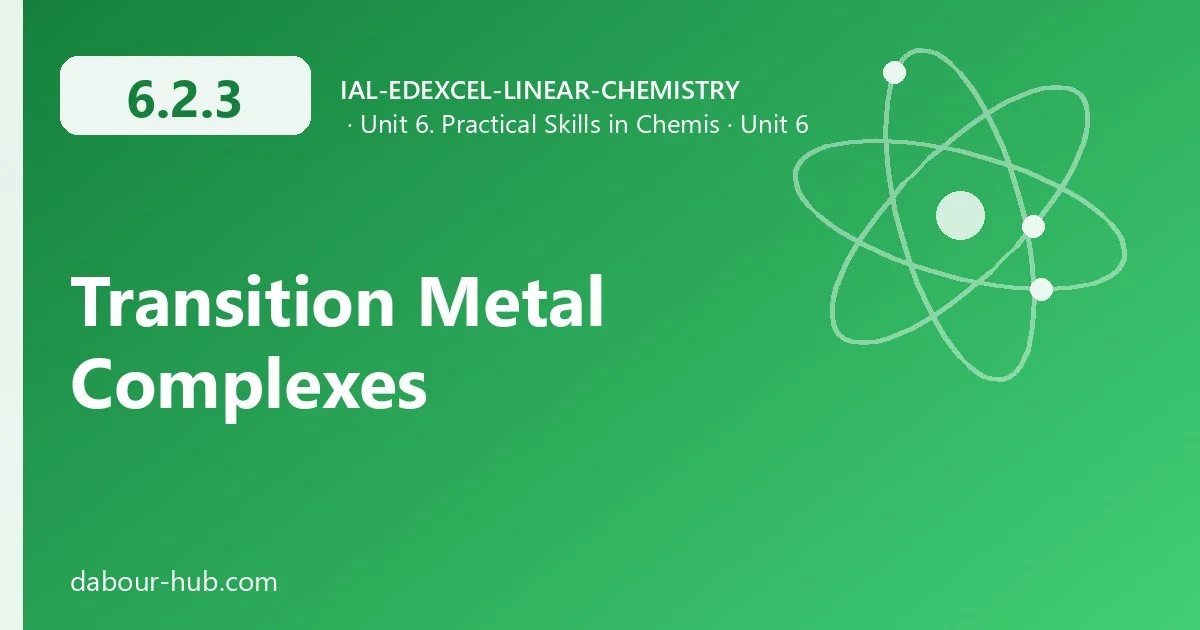 6.2.3 Transition Metal Complexes