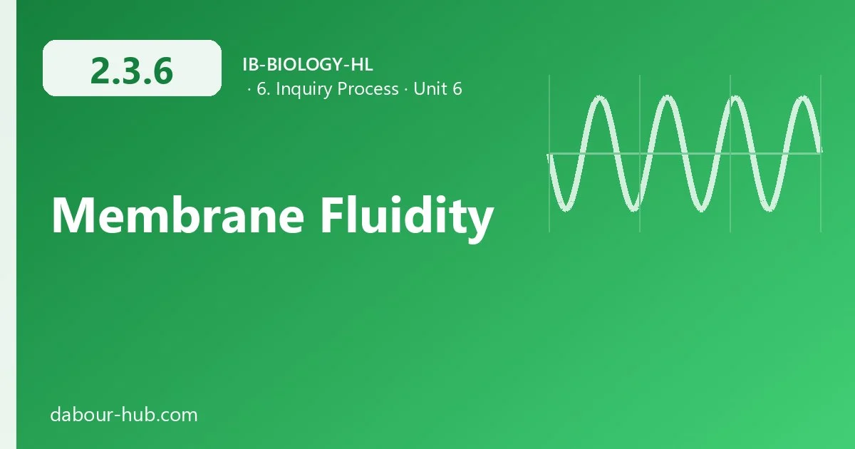 2.3.6 Membrane Fluidity