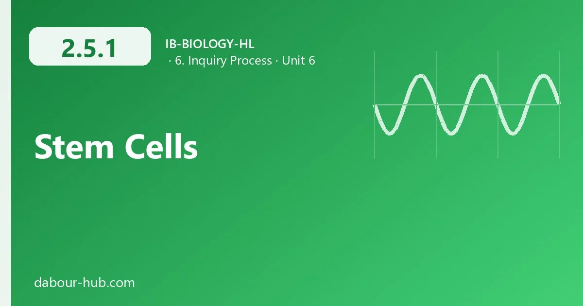 2.5.1 Stem Cells