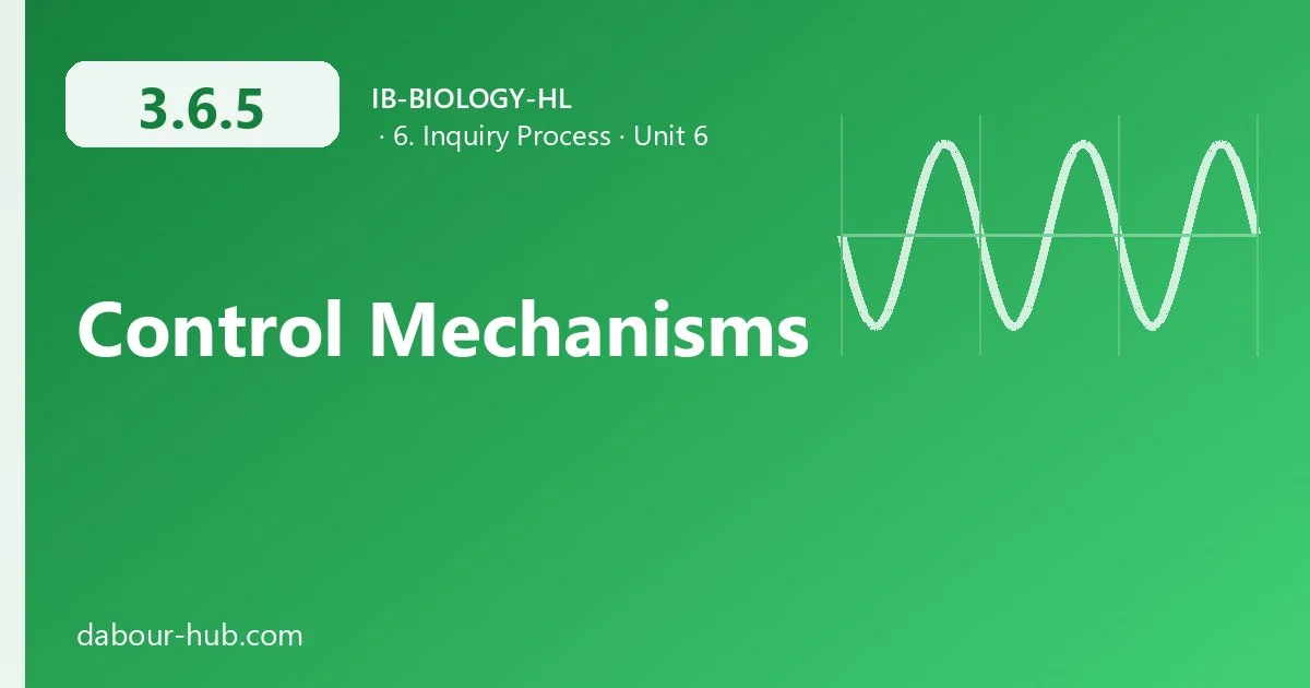 3.6.5 Control Mechanisms