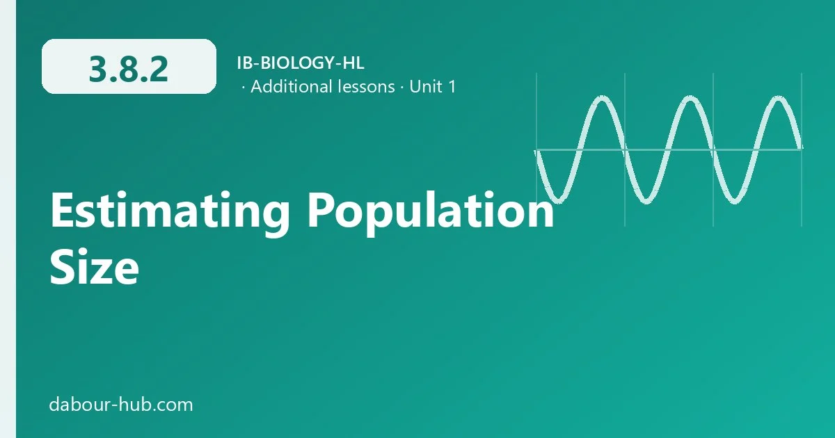 3.8.2 Estimating Population Size