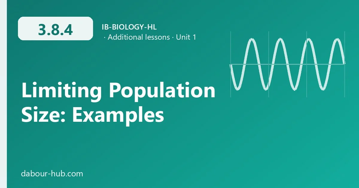 3.8.4 Limiting Population Size: Examples