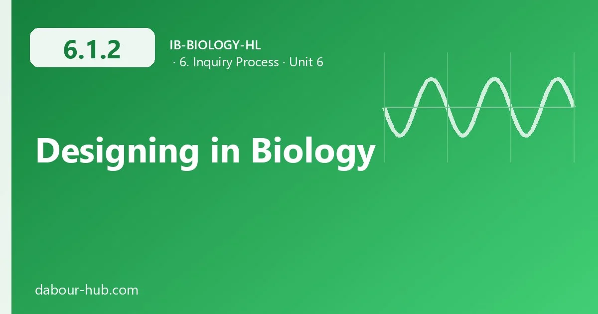 6.1.2 Designing in Biology