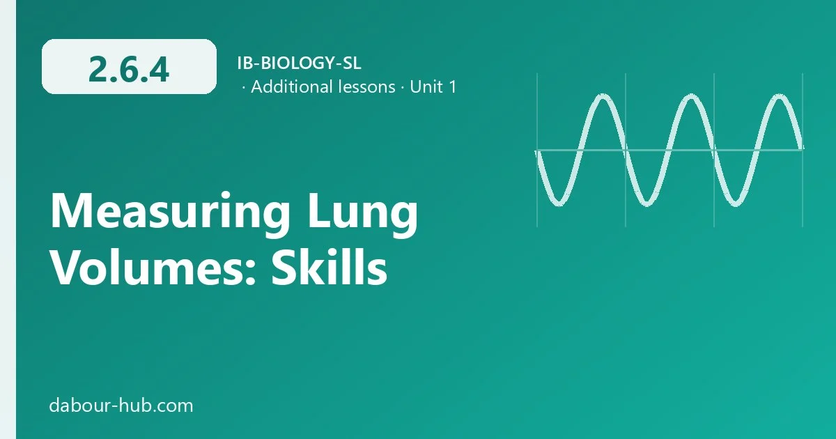 2.6.4 Measuring Lung Volumes: Skills