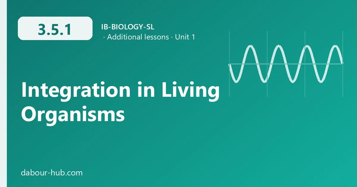 3.5.1 Integration in Living Organisms