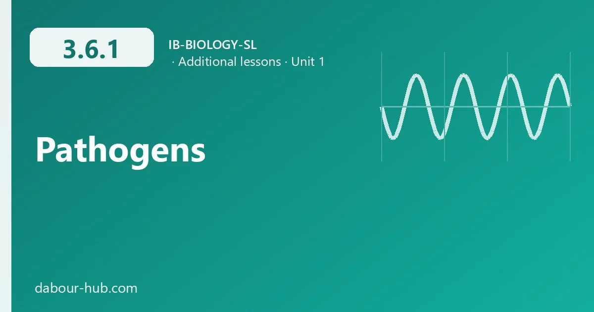 3.6.1 Pathogens
