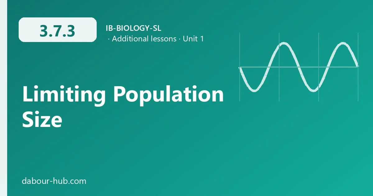 3.7.3 Limiting Population Size