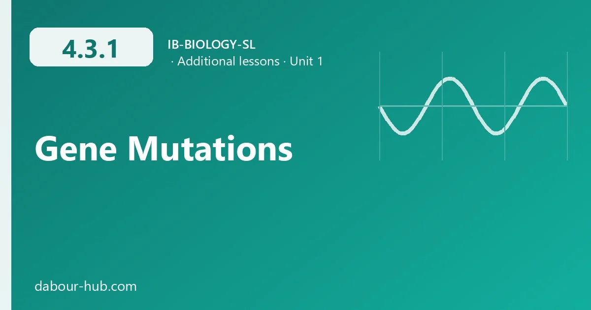 4.3.1 Gene Mutations