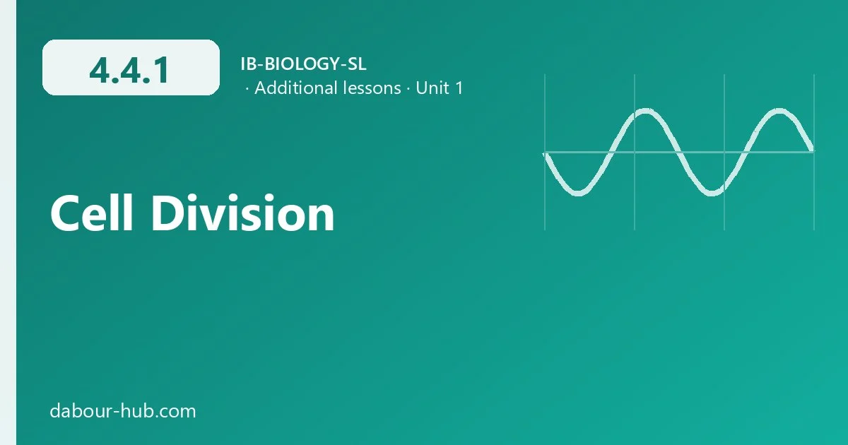 4.4.1 Cell Division