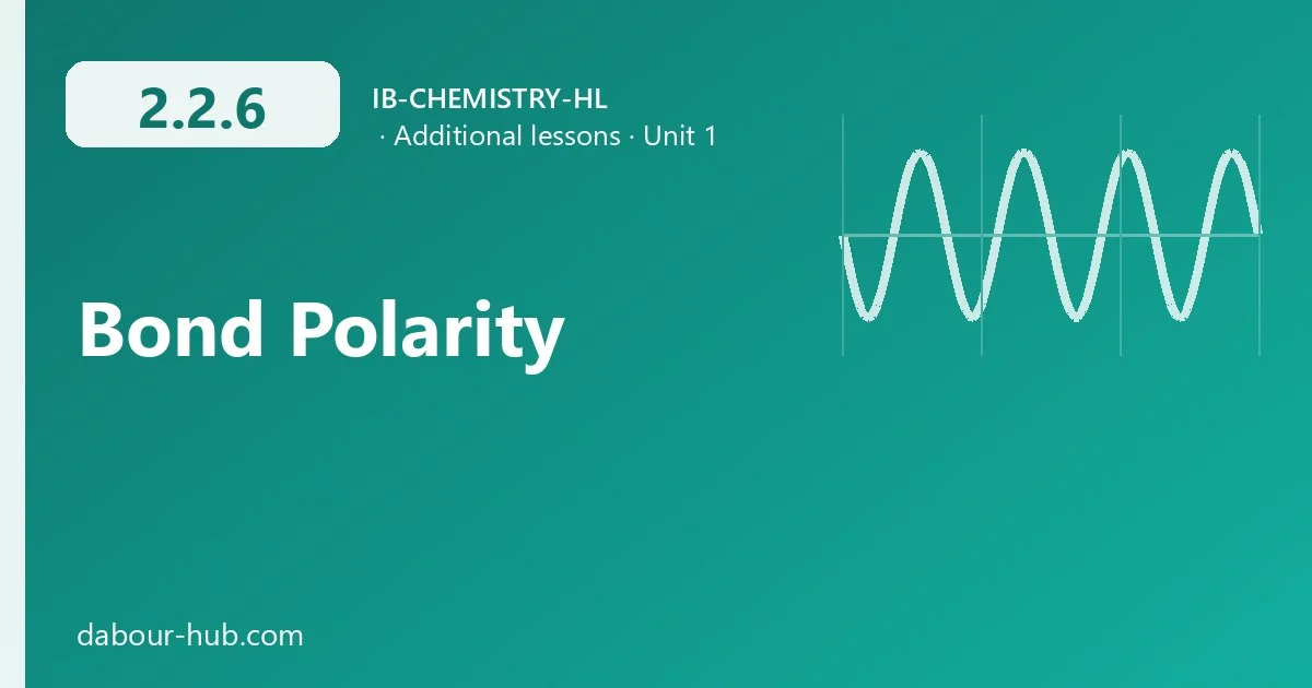 2.2.6 Bond Polarity