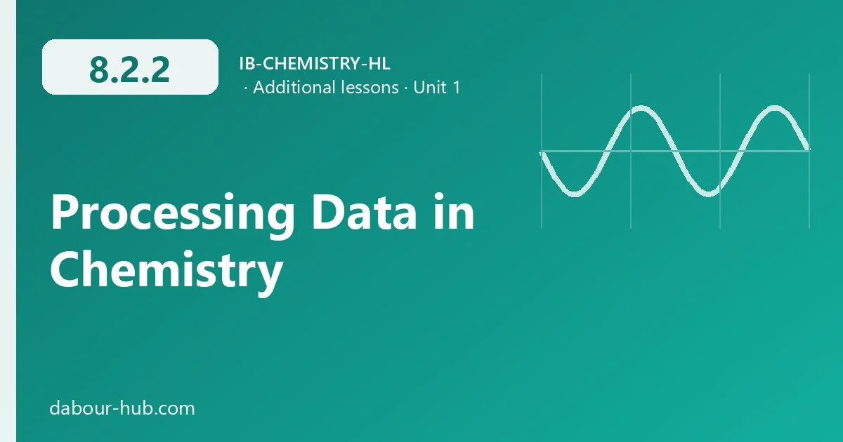 8.2.2 Processing Data in Chemistry