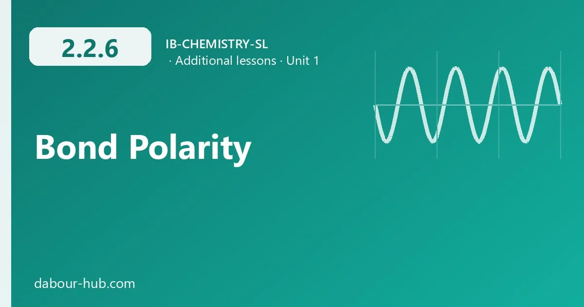 2.2.6 Bond Polarity