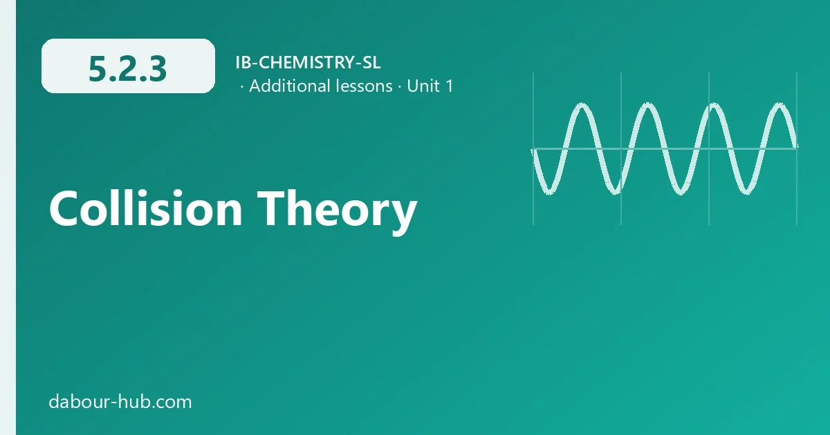 5.2.3 Collision Theory