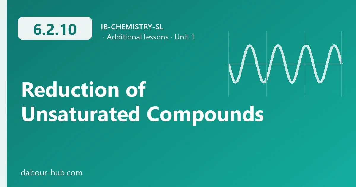 6.2.10 Reduction of Unsaturated Compounds