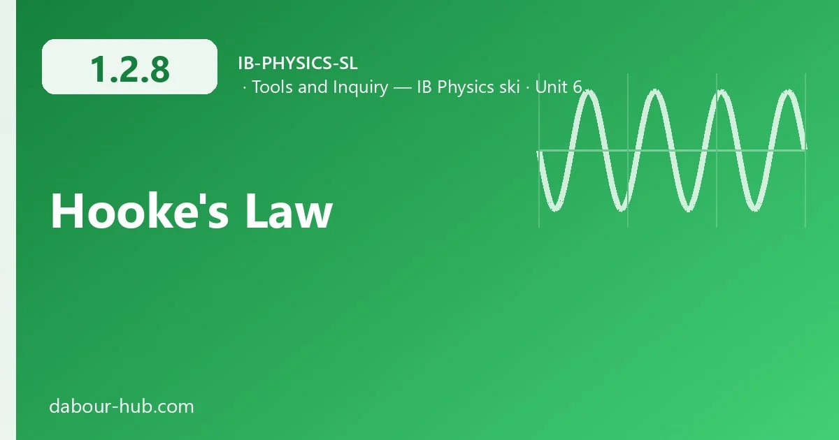 1.2.8 Hooke's Law