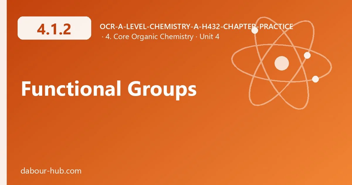 4.1.2 Functional Groups