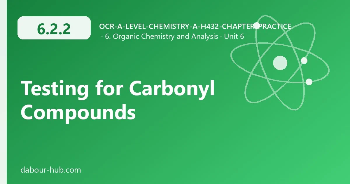 6.2.2 Testing for Carbonyl Compounds