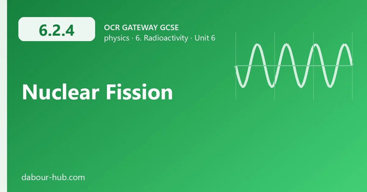 6.2.4 Nuclear Fission