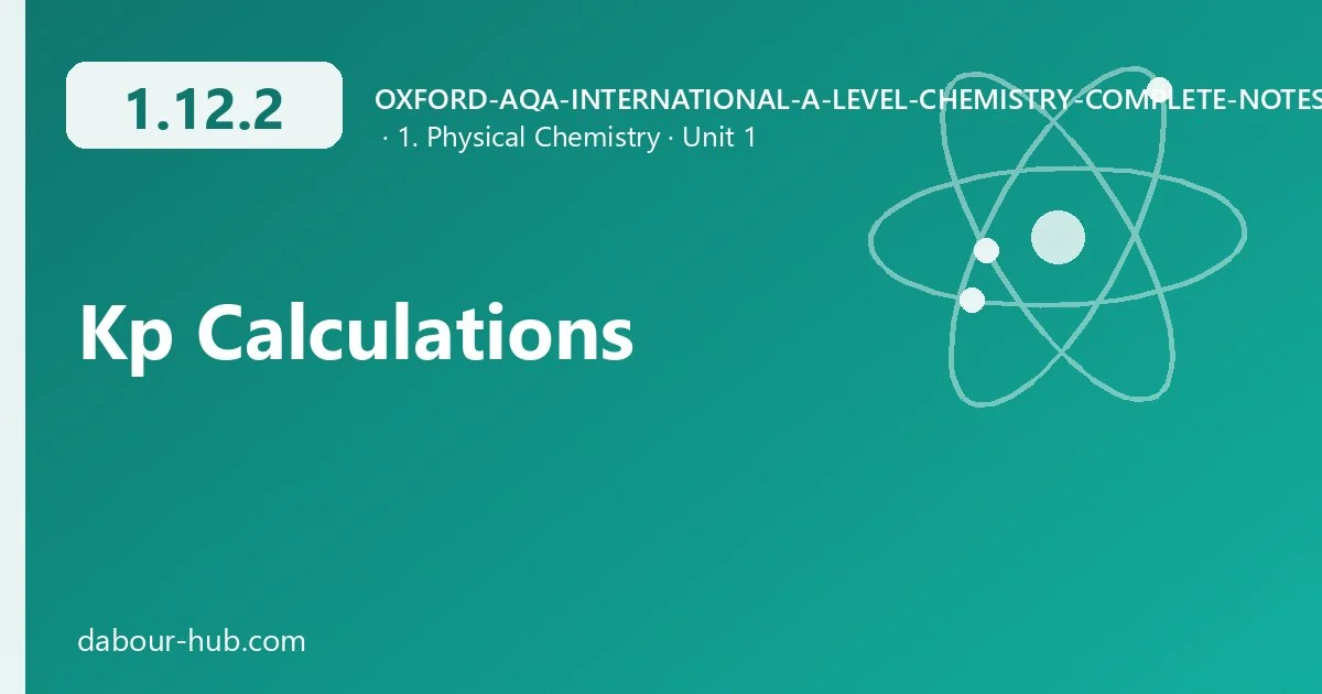 1.12.2 Kp Calculations