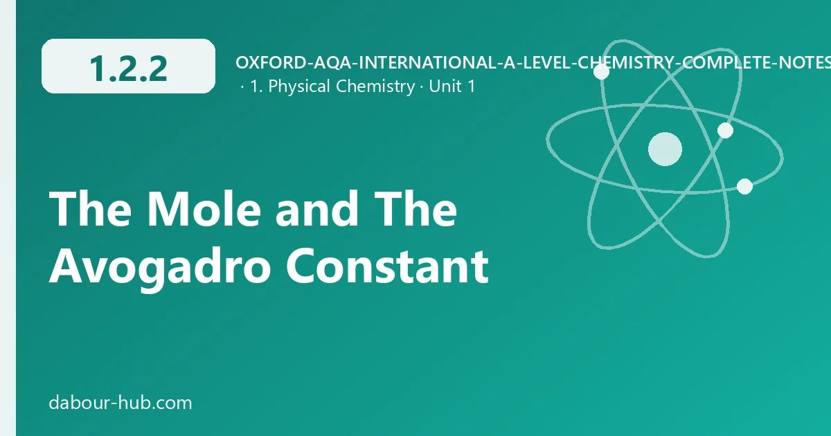 1.2.2 The Mole and The Avogadro Constant