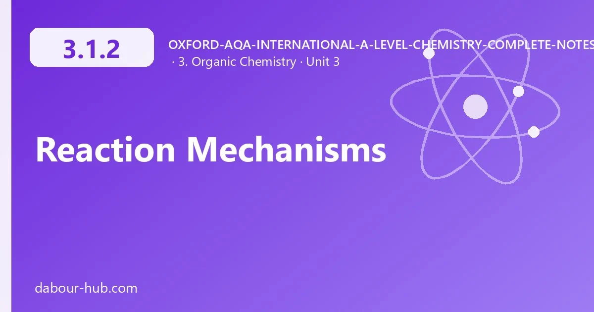 3.1.2 Reaction Mechanisms